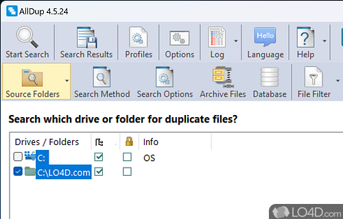 Duplicate searcher that helps you find similar text files, images, multimedia files - Screenshot of AllDup