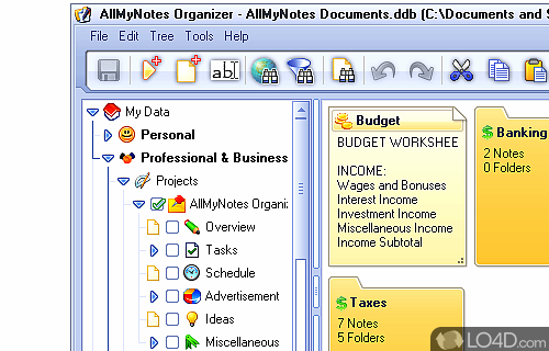 AllMyNotes Organizer Free Screenshot