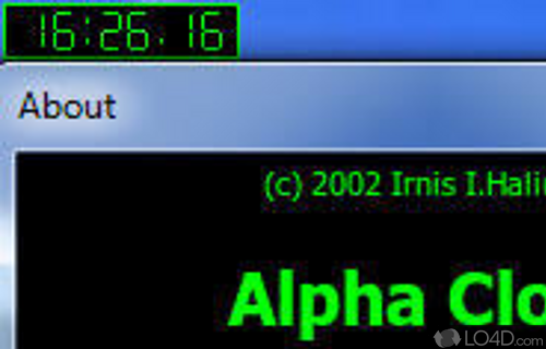 Alpha Clock Screenshot