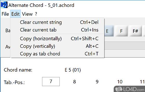 Alternate Chord Screenshot