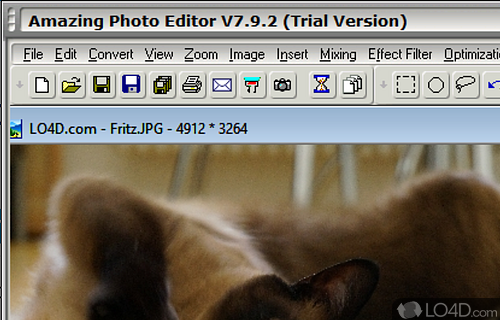 User interface - Screenshot of Amazing Photo Editor
