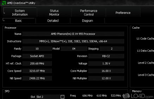 AMD OverDrive Screenshot