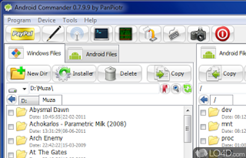 Screenshot of Android Commander - Manage files with ease and access a clean GUI