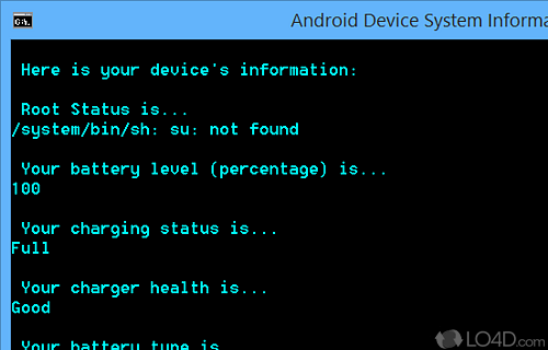 Android Device System Information screenshot