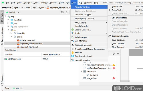 Integrated development environment - Screenshot of Android Studio