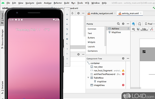 Software development environment - Screenshot of Android Studio