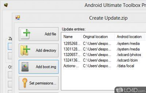 Screenshot of Android Ultimate Toolbox Pro - User interface