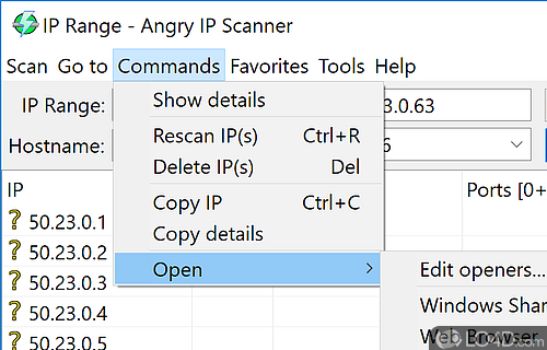 Angry IP Scanner Screenshot