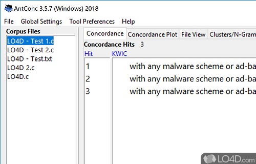 AntConc Screenshot