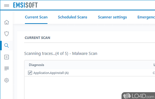 Malware scanner - Screenshot of Emsisoft Anti-Malware