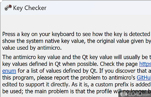 Assign keys to gamepad buttons effortlessly - Screenshot of AntiMicro