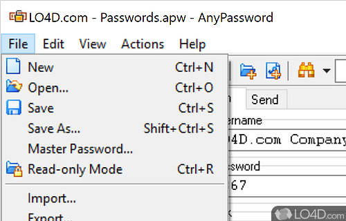 AnyPassword Screenshot