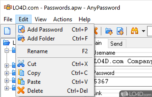 AnyPassword screenshot