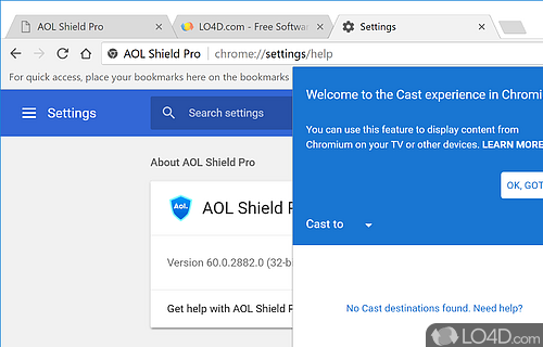 AOL Shield Browser - Screenshot of AOL Shield Pro