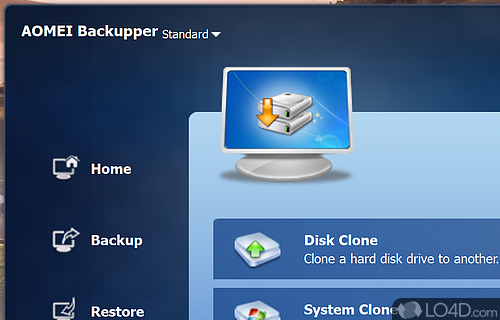 AOMEI free backup software - Screenshot of AOMEI Backupper