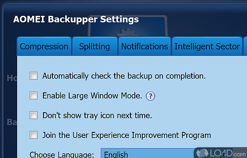 Backup images - Screenshot of AOMEI Backupper