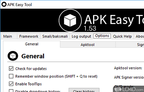 Compile, manage, decompile, sign or modify your APK files - Screenshot of Apk Easy Tool
