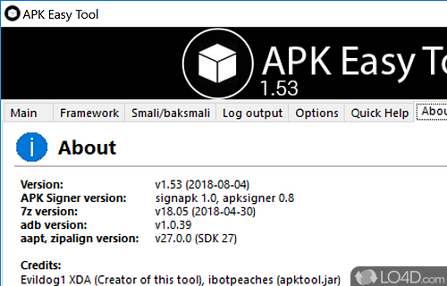 Decompile/Compile - Screenshot of Apk Easy Tool