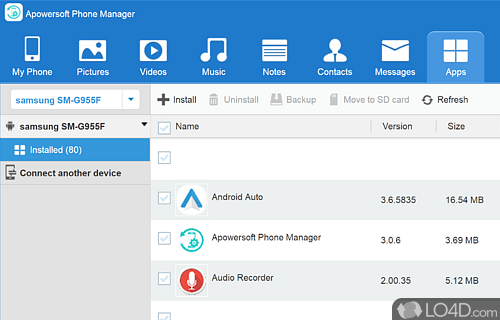 A convenient, visual way to organize your phone - Screenshot of ApowerManager