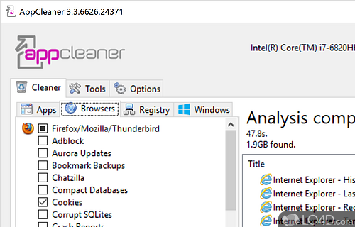 Clean and optimize your system the easy way - Screenshot of AppCleaner