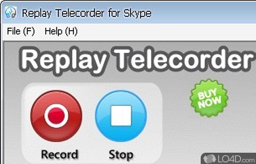 Screenshot of Replay Telecorder for Skype - User interface