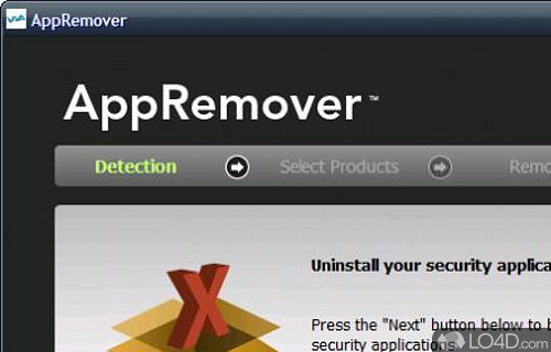 Screenshot of AppRemover - Basic scan performed on startup