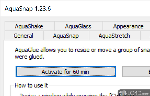 A utility that can improve the file management on your PC - Screenshot of AquaSnap