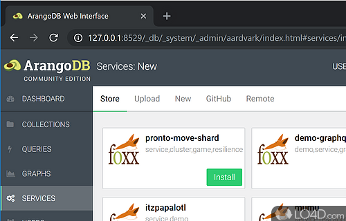 ArangoDB screenshot