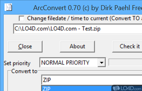 ArcConvert Screenshot