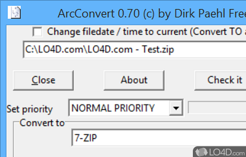 ArcConvert Screenshot