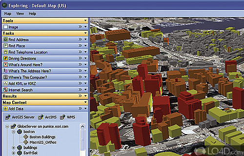 Screenshot of ArcGIS Explorer - Powerful app that was especially designed for those who need to take a close look at geographic information system (GIS) files