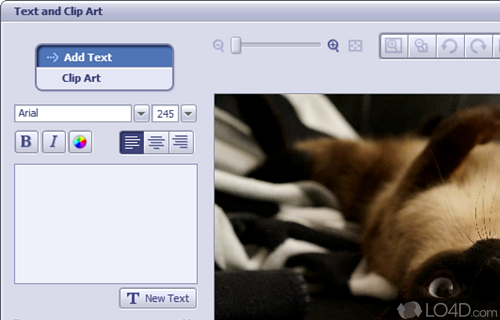 User interface - Screenshot of ArcSoft PhotoImpression