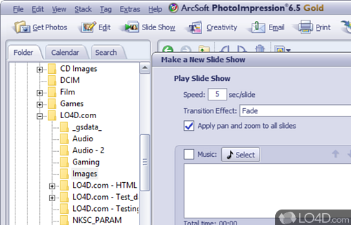 ArcSoft PhotoImpression screenshot