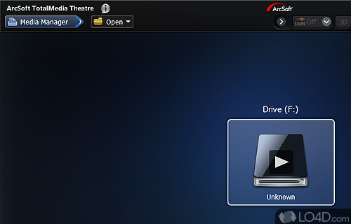 Screenshot of ArcSoft TotalMedia Theatre - Optimize viewing method to suit your environment