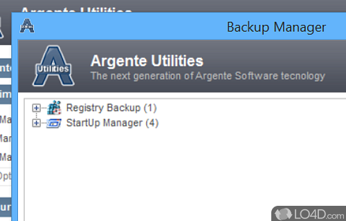 Improve your computer's security and performance - Screenshot of Argente Utilities