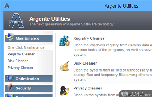 Clean and intuitive interface - Screenshot of Argente Utilities