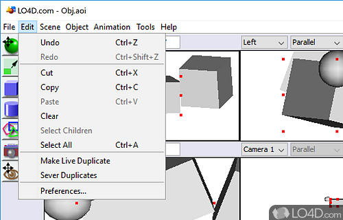 Configure 3D modelling properties and render scenes - Screenshot of Art of Illusion