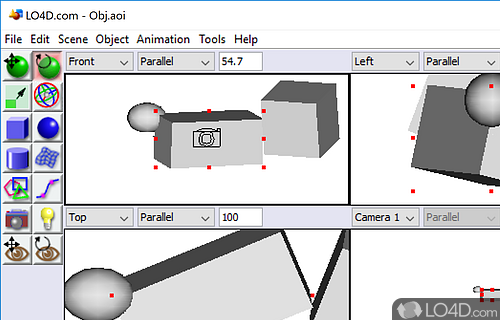 3D modelling and rendering app that lets you manipulate objects and scenes to create detailed animations with powerful tools - Screenshot of Art of Illusion