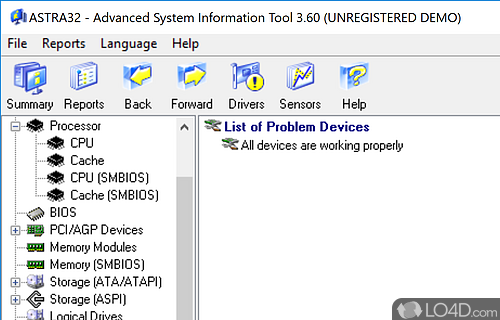 ASTRA32 - Advanced System Information Tool screenshot