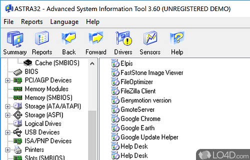 ASTRA32 - Advanced System Information Tool screenshot