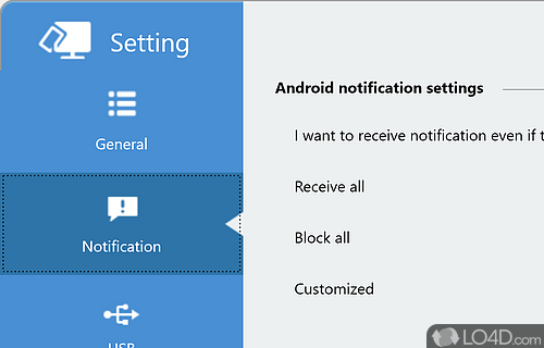 Wireless connection between your PC and android mobile device - Screenshot of ASUS PC Link