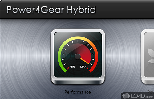 Configure settings for battery and plugged-in mode - Screenshot of ASUS Power4Gear Hybrid