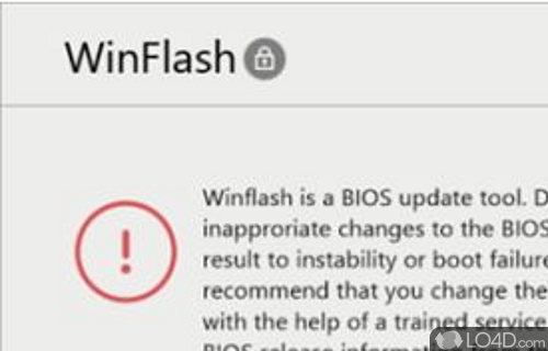 Screenshot of ASUS WinFlash - Windows BIOS Flash Utility for ASUS motherboard to check the BIOS file you load before commencing the flash operation