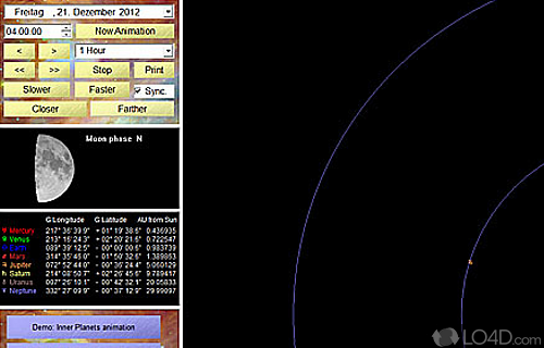 Asynx Planetarium Screenshot