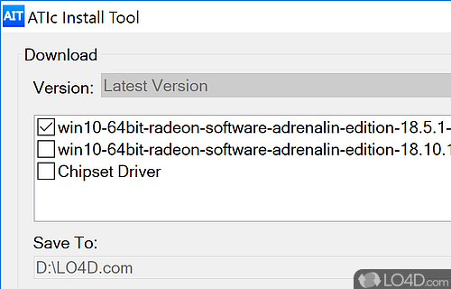 ATIc Install Tool Screenshot