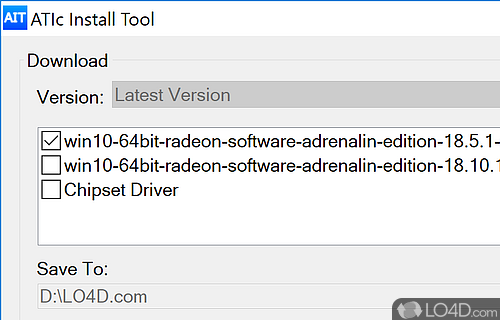 Installation manger - Screenshot of ATIc Install Tool