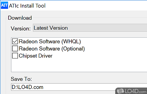 User-friendly looks - Screenshot of ATIc Install Tool