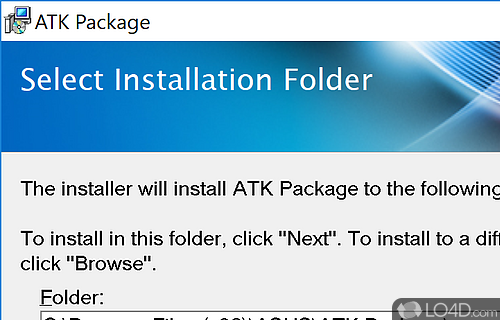 Hotkey and TouchPad driver - Screenshot of ATK Package