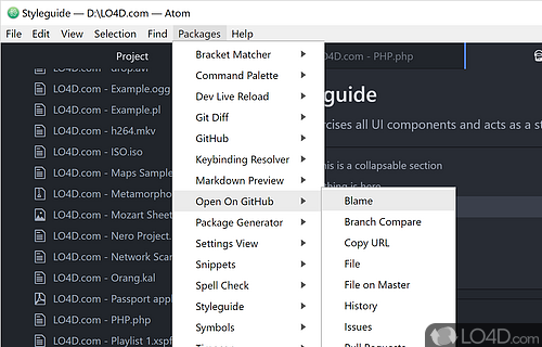 Atom Editor screenshot