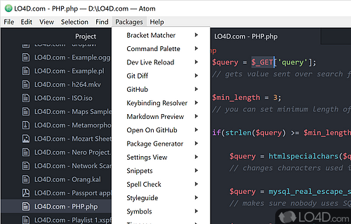 Atom - Screenshot of Atom Editor